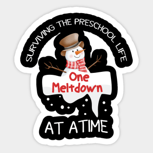 Surviving The Preschool Life One Meltdown At A Time Sticker